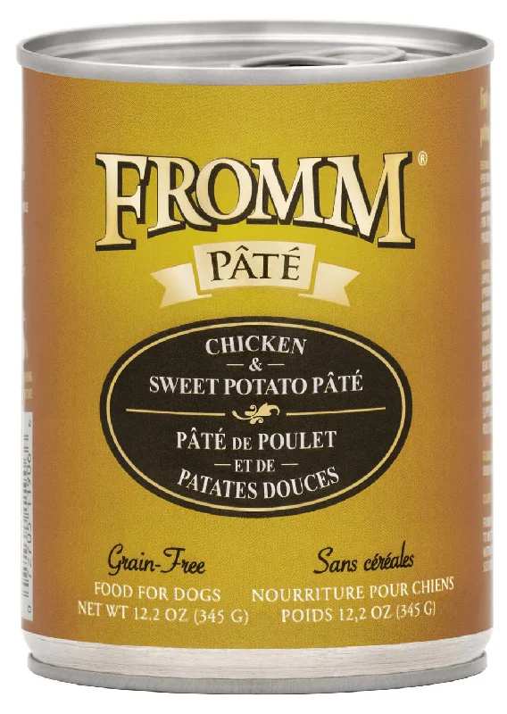 Pet-friendly air mist-Fromm Grain-Free Chicken & Sweet Potato Pâté Dog Food (12.2 oz, Single Can)