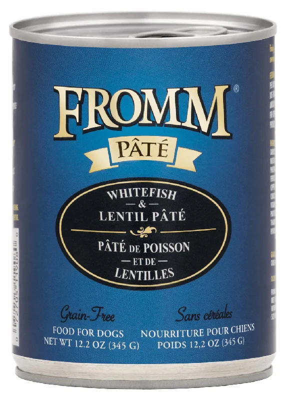 Plush hamster cuddle pouch-Fromm Grain-Free Whitefish & Lentil Pâté Dog Food (12.2 oz, Single Can)