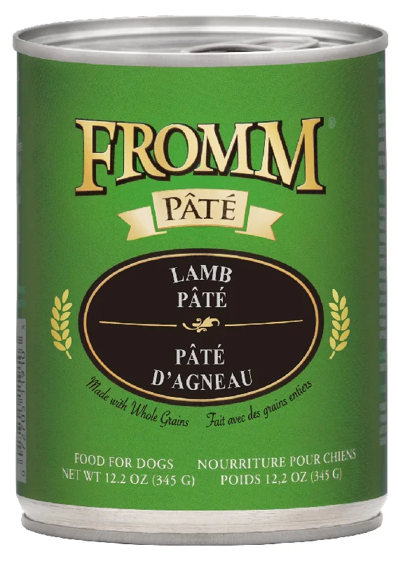 Shiny stainless pet tag-Fromm Lamb Pâté Dog Food (12.2 lbs, Single Can)