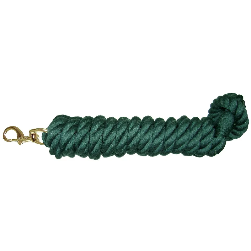 Polished ceramic pet bowl-Hamilton Cotton Rope Leads with Brass Bolt Snap