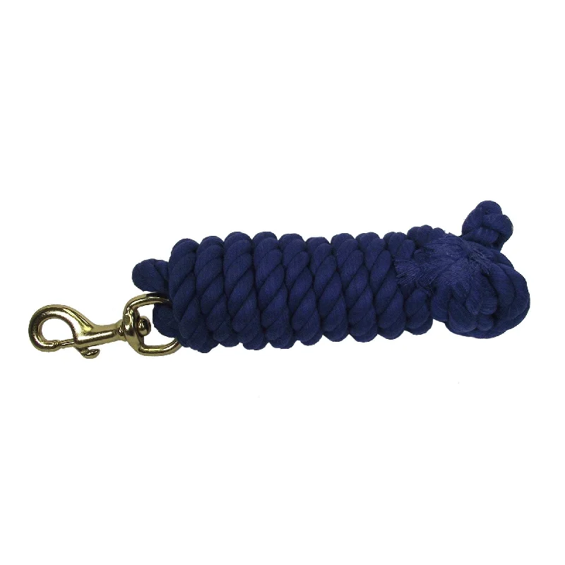 Tall pet boundary fence-Hamilton Cotton Rope Leads with Brass Bolt Snap