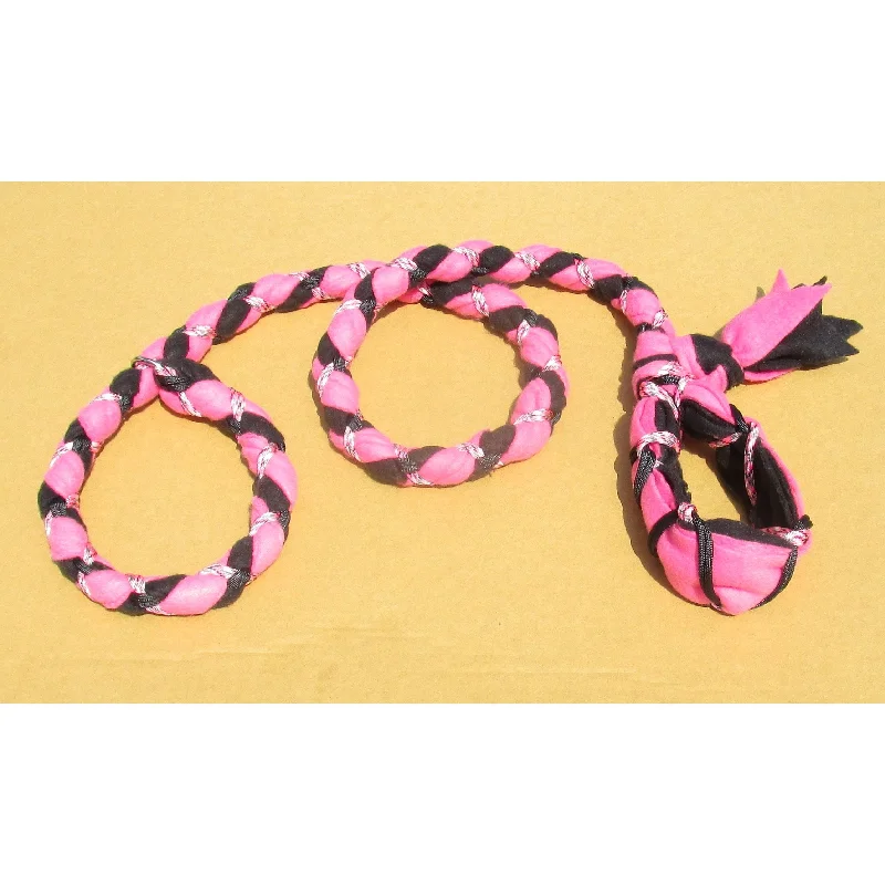 Quick-absorb pet pee mat-Hand Braided Dog Tug Leash with Slip Collar, Fleece and Paracord for Walking, Agility or Flyball Pink over Black with Pink Camouflage