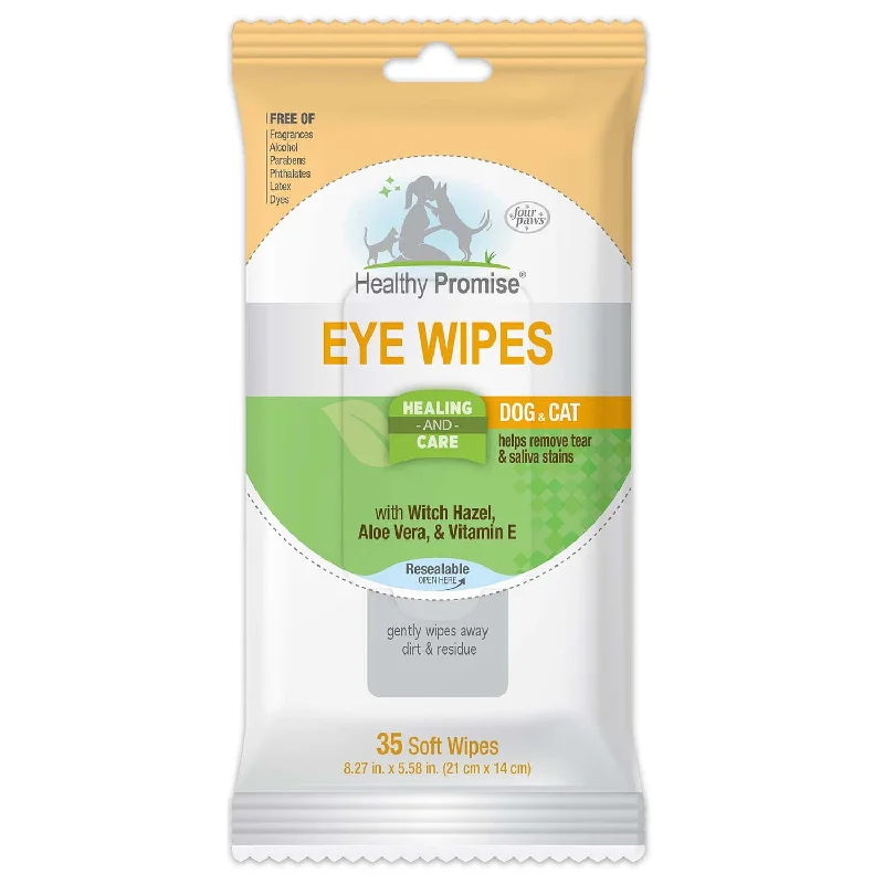 Odor-blocking pet pad-Healthy Promise Cat & Dog Eye Wipes, 35 ct