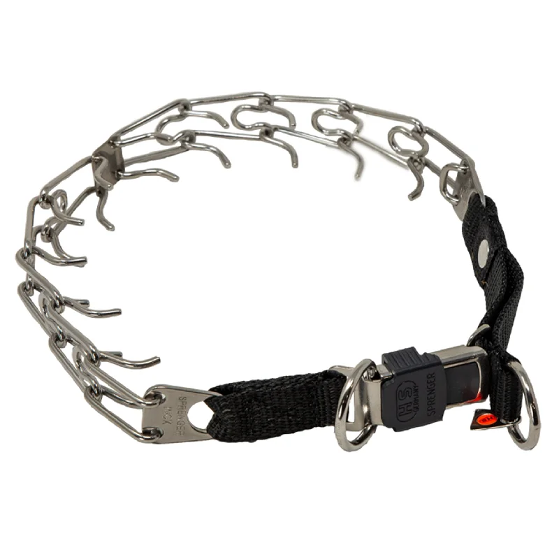 Soft-sided cat cave-Herm Sprenger Stainless Steel Training Prong Collar with Quick Release