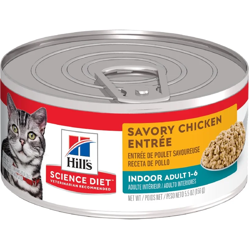 Compact pet emergency kit-Hill's® Science Diet® Adult Indoor Savory Chicken Entrée cat food