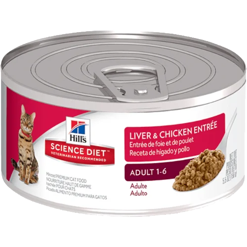 Natural puppy training chews-Hill's® Science Diet® Adult Liver & Chicken Entrée Cat Food