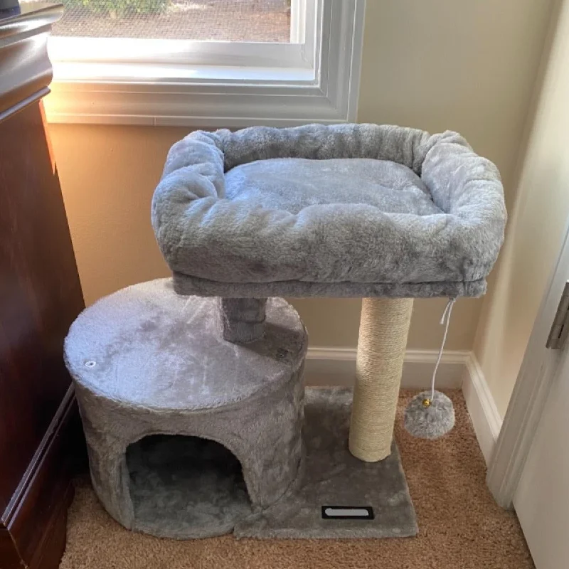 Padded dog snow boots-Cat Tree with Sisal-Covered Scratching Posts