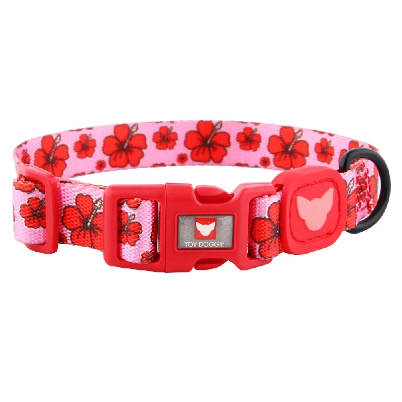 Sturdy pet access ramp-Jibara Amapola Floral Dog Collar | Perrandeo Jibaro Pawtriotico Collection