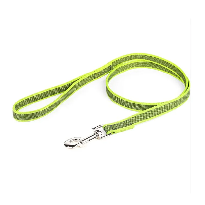 Floral cat walking harness-JULIUS K9 Anti-Slip Gripper Leash neon 2cm with handle