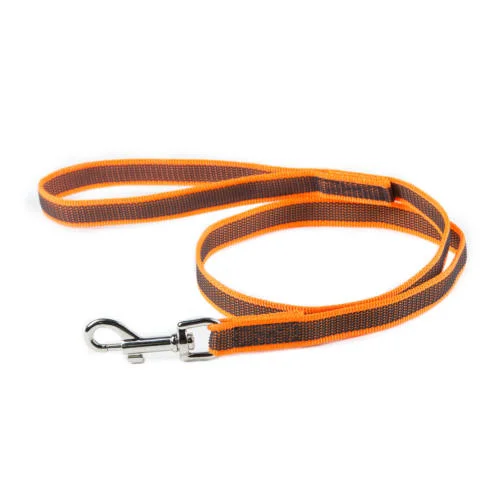 Weather-resistant pet canopy-JULIUS K9 Anti-Slip Gripper Leash orange 2cm with handle