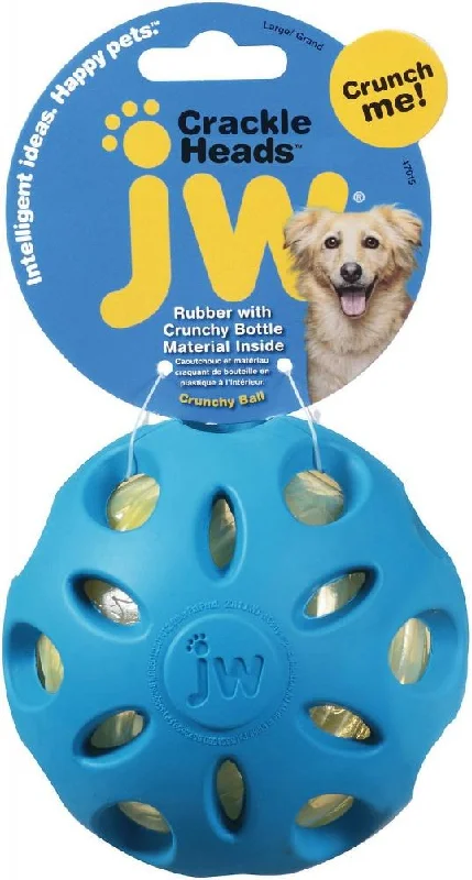 Expandable pet safety gate-JW Pet Crackle Heads Ball Dog Toy