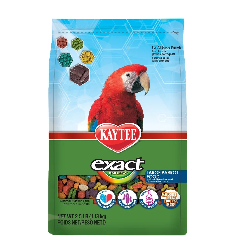 Antibacterial paw cleaner-Kaytee exact Rainbow Large Parrot Food (2.5-lb)