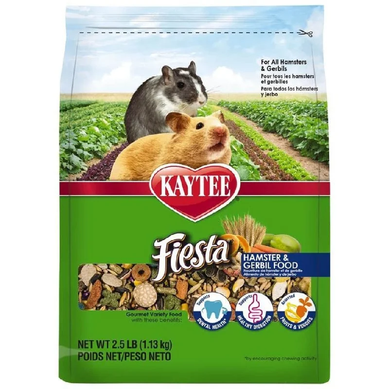 Sliding dog treat puzzle-Kaytee Fiesta Hamster And Gerbil Food (2.5 LB)