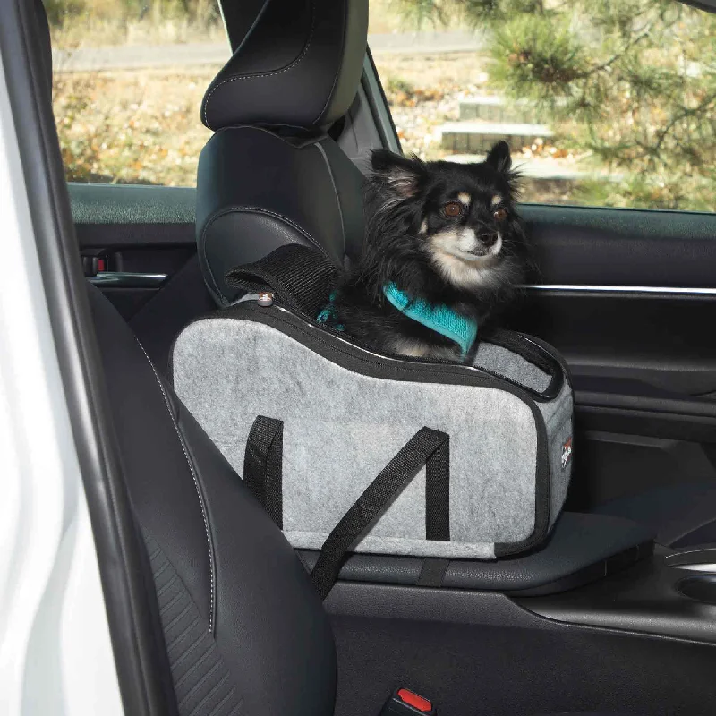 Rainproof cat sleep pod-K&H Pet Products - Portable Pet Console Booster Dog Car Seat, Light Gray