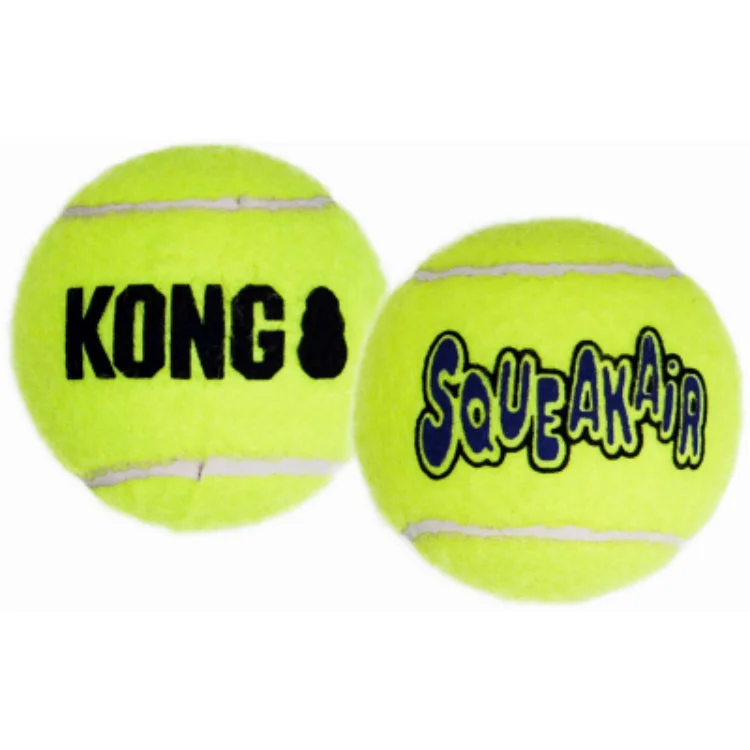 Lightweight pet chest carrier-Kong AUT1 Ultra SqueakAir Balls Dog Toy, Heavy-Duty