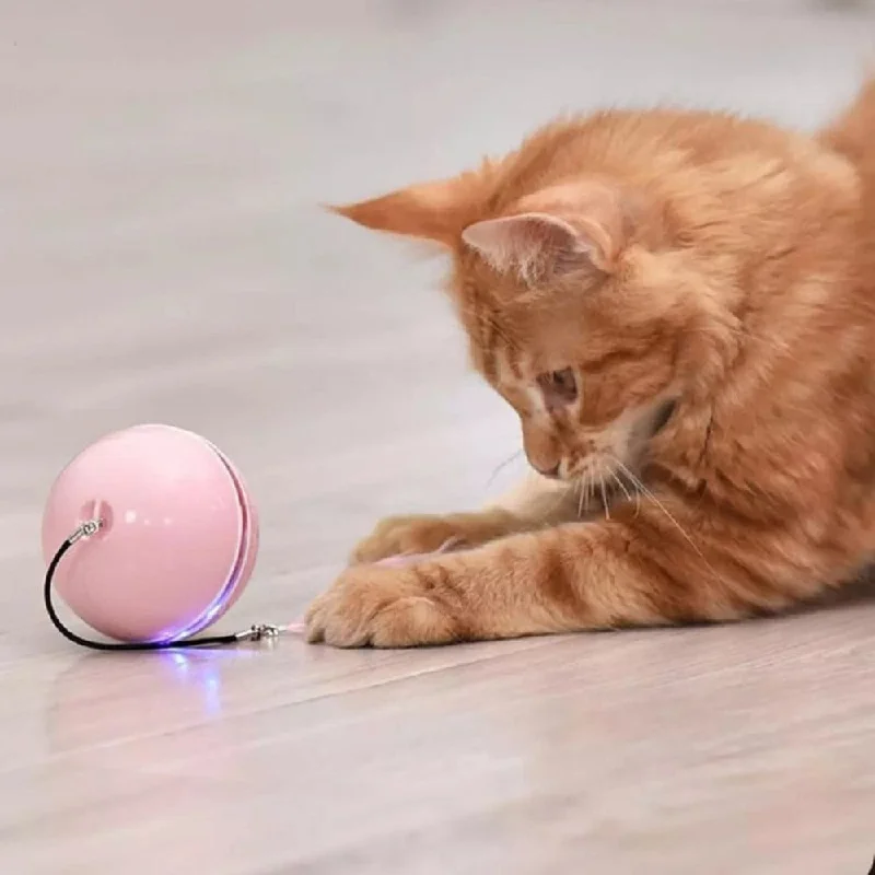 Lint-free pet hair roller-LED Light Electric Pet Ball With Feather