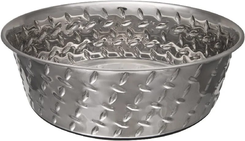 Portable bird travel nest-Loving Pets 7255 Ruff ‘N Tuff Diamond Plate Dog Bowl, 1 Quart