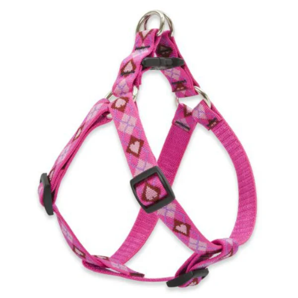 Rotating puppy treat toy-Lupine 14244 Originals Step In Harness for Small Dogs, Puppy Love, 3/4" x 15-21"