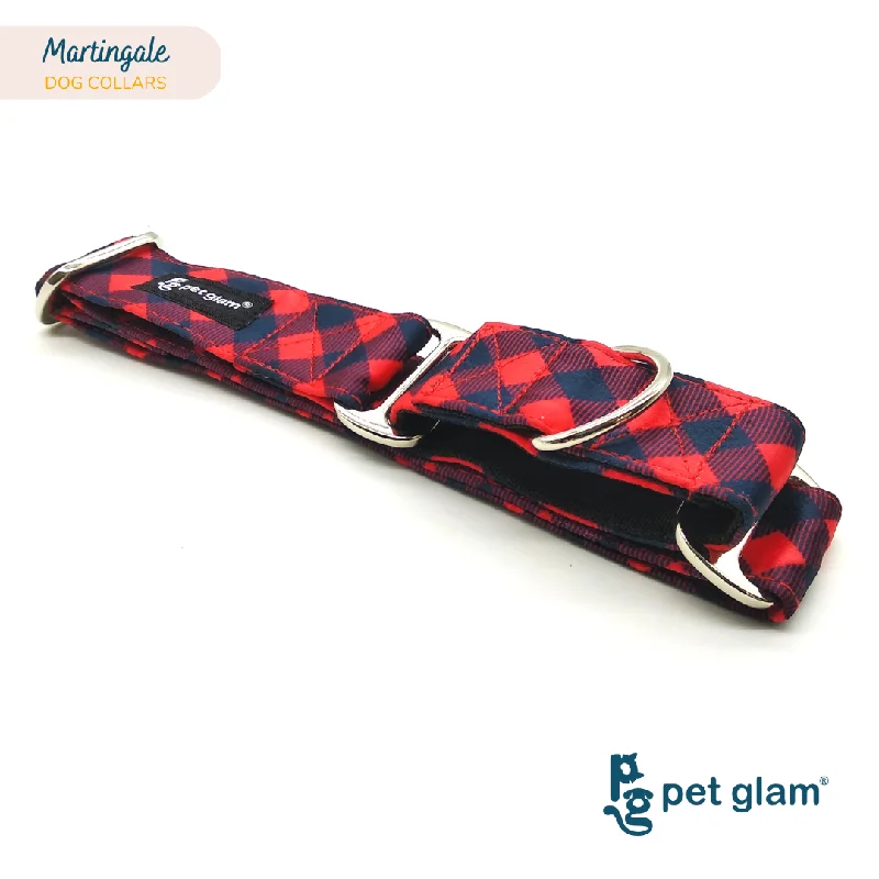 Tug-of-war dog rope-Martingale Dog Collar-BAILEY RED