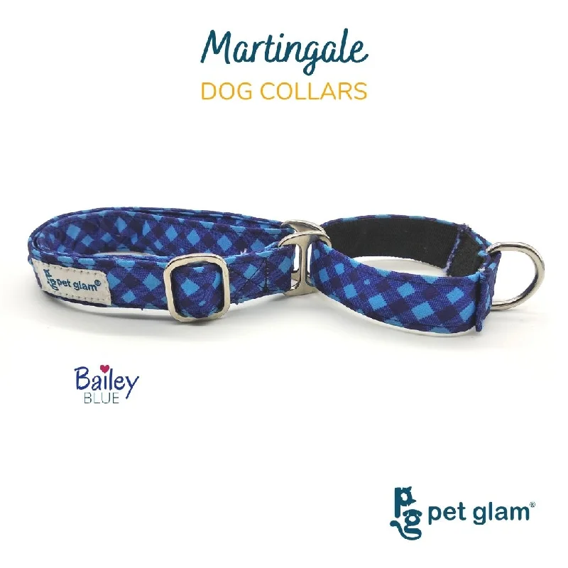 Quilted pet crate liner-Martingale Dog Collar-BAILEY BLUE