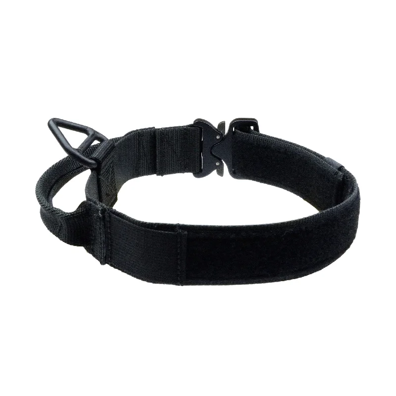 Herbal cat relaxation drops-MaxTac Service ID Collar With Cobra Buckle - Black