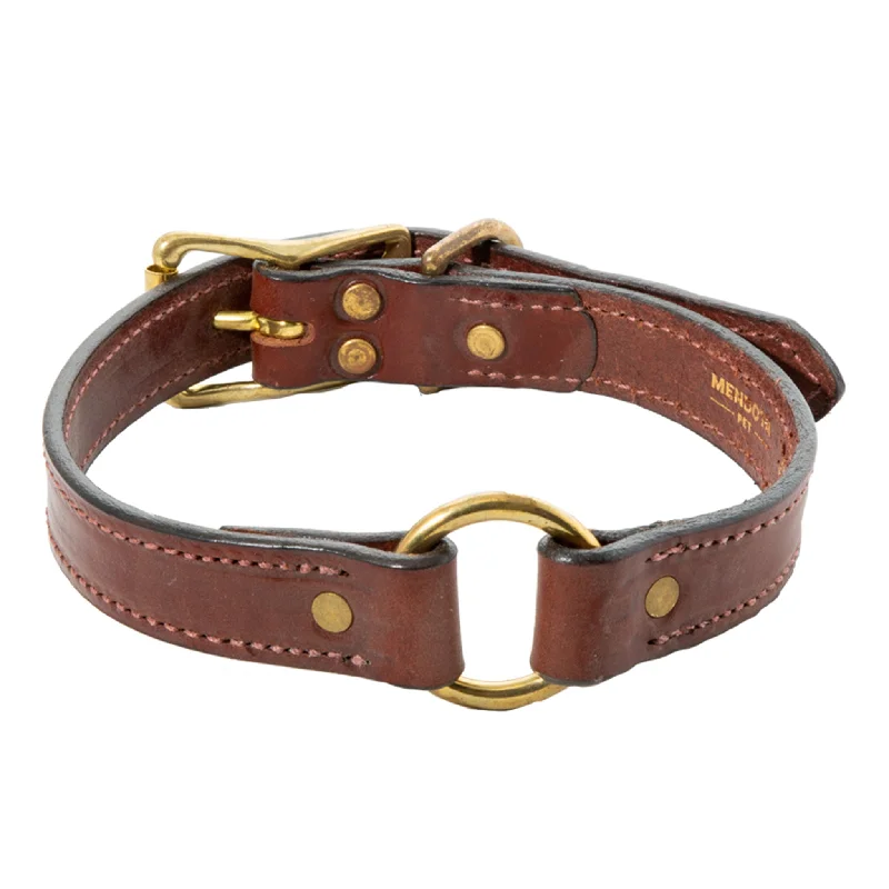 Padded puppy sleep crate-Mendota Wide Leather Hunt Collar