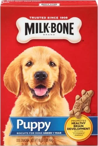 Wide-tooth pet detangler-Milk-Bone Original Puppy Dog Biscuits (16-oz)