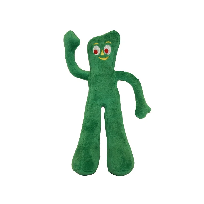 Lint-free pet hair remover-Multipet 16674 Gumby Plush Dog Toy, 9 Inch, Green