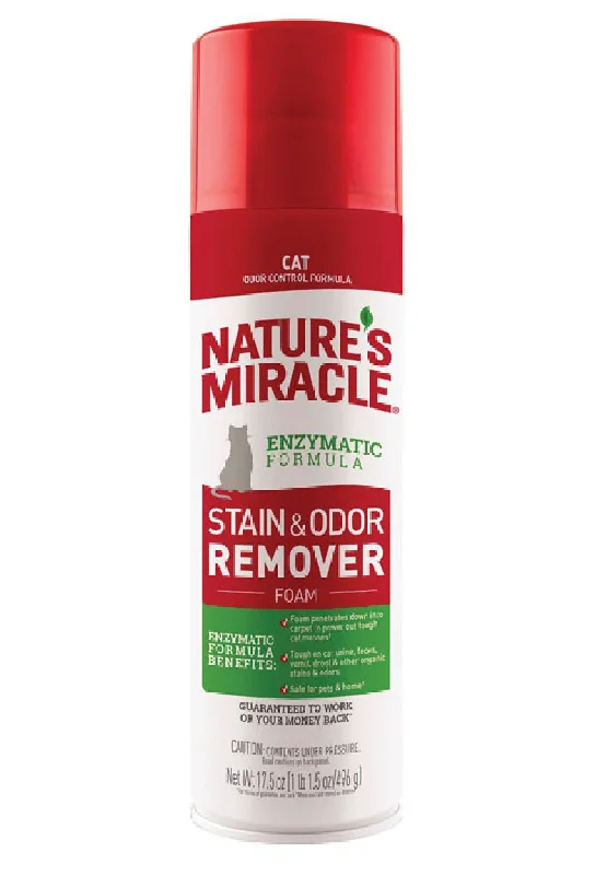 Vinyl cat scratch guard-Natrue's Miracle P-68341 Cat Odor & Stain Remover, 17.5 Oucne