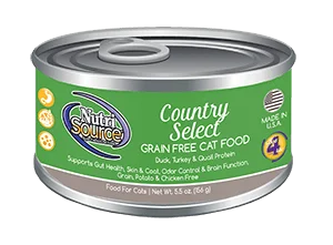 Compact cat travel litter-NutriSource® Grain Free Country Select Canned Cat Food