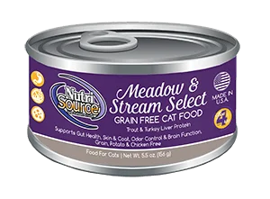 Rubberized pet play mat-NutriSource® Grain Free Meadow & Stream Select Canned Cat Food