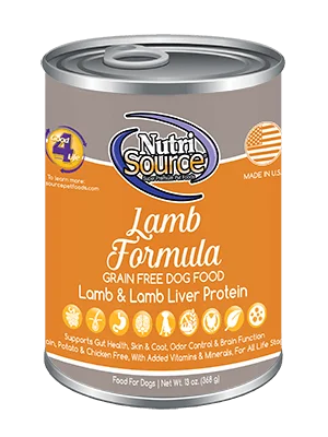 Mesh-lined pet stroller-NutriSource® Lamb Grain Free Canned Dog Food (13oz)