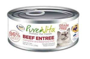 Portable pet play tunnel-NutriSource® PureVita™ Grain Free 96% Real Beef Entree Canned Cat Food