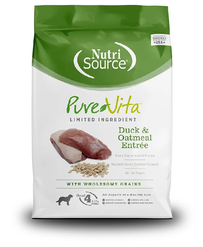 Weather-resistant pet canopy-NutriSource® PureVita™ Limited Ingredient Duck & Oatmeal Entrée Dog Food