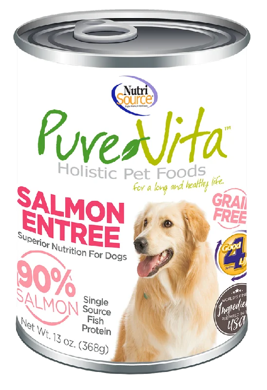 Reflective dog rain cape-NutriSource® PureVita™ Salmon Grain-Free Wet Canned Dog Food (13oz)