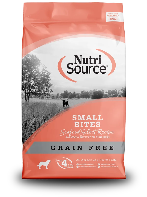 Odor-trapping pet filter-NutriSource® Grain Free Small Bites Seafood Select Recipe Dog Food