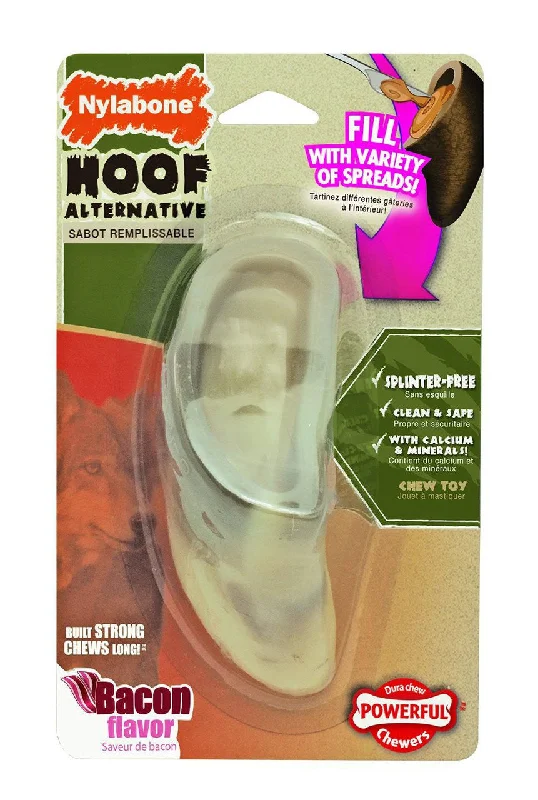 Elastic rabbit walking leash-Nylabone Dura Chew Bacon Flavored Hoof Bone Chew