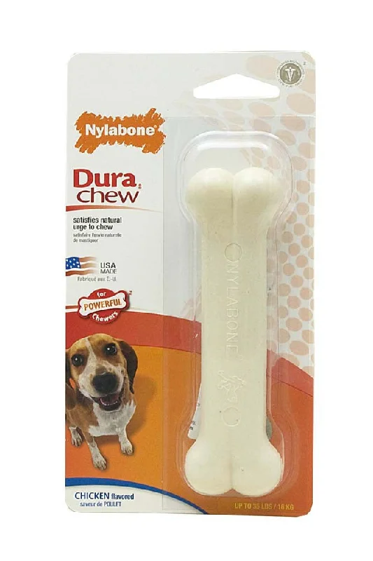 Low-tone pet training clicker-Nylabone Durable Chew Bone Chicken Wolf