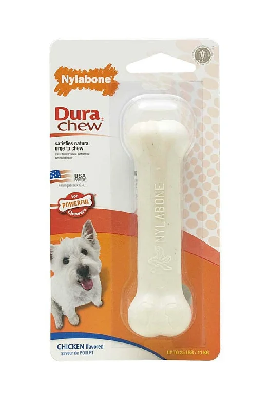 UV-resistant pet shade-Nylabone Dura Chew Bone Chicken Regular