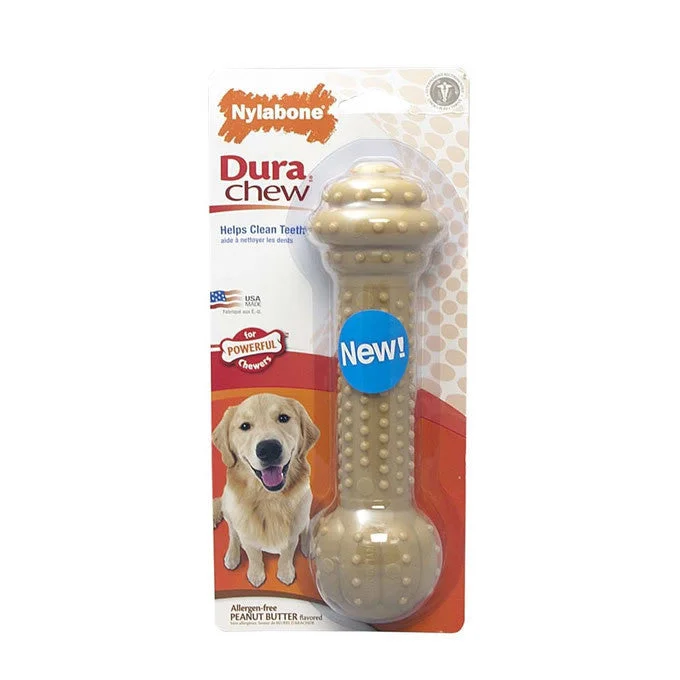 Herbal catnip ball toy-Nylabone Peanut Butter Barbell Chew Medium