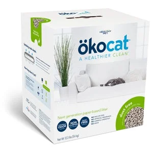 Clumping cat litter crystals-ökocat® Dust Free Non-Clumping Paper Pellet Cat Litter