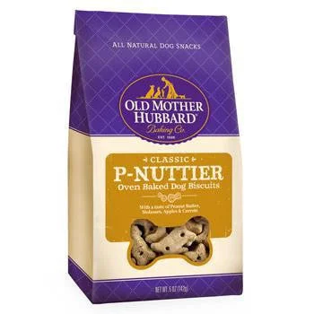 Floating aquarium ornament-Old Mother Hubbard Mini P-Nuttier Dog Biscuit Treats 5oz