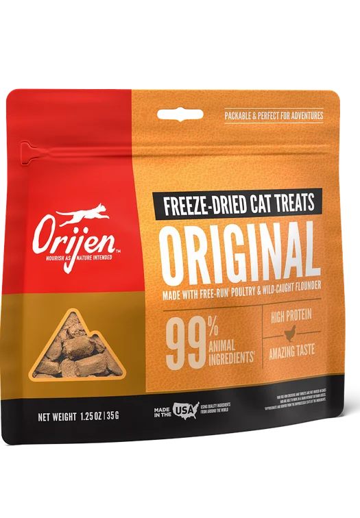 Padded pet kennel mat-ORIJEN Freeze Dried Original Cat Treats