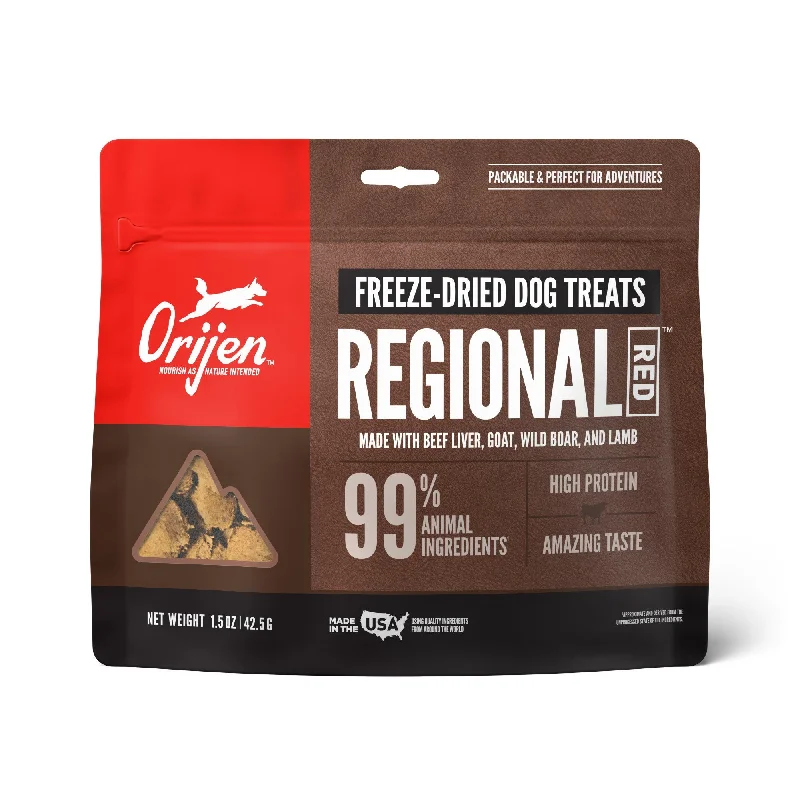 Antibacterial pet dish soap-ORIJEN Regional Red Freeze-Dried Dog Treats