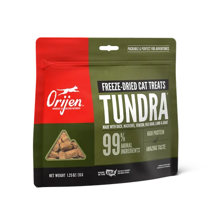 Tough catnip chew toy-ORIJEN Freeze Dried Tundra Cat Treats