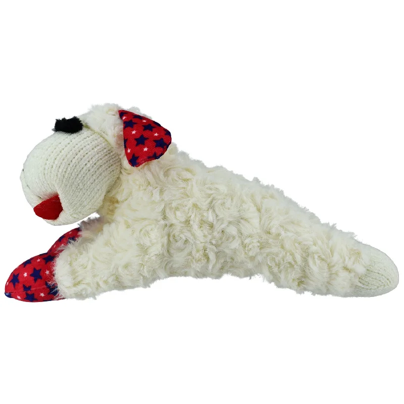 Collapsible pet water jug-Patriotic Lamb Chop, 10.5"