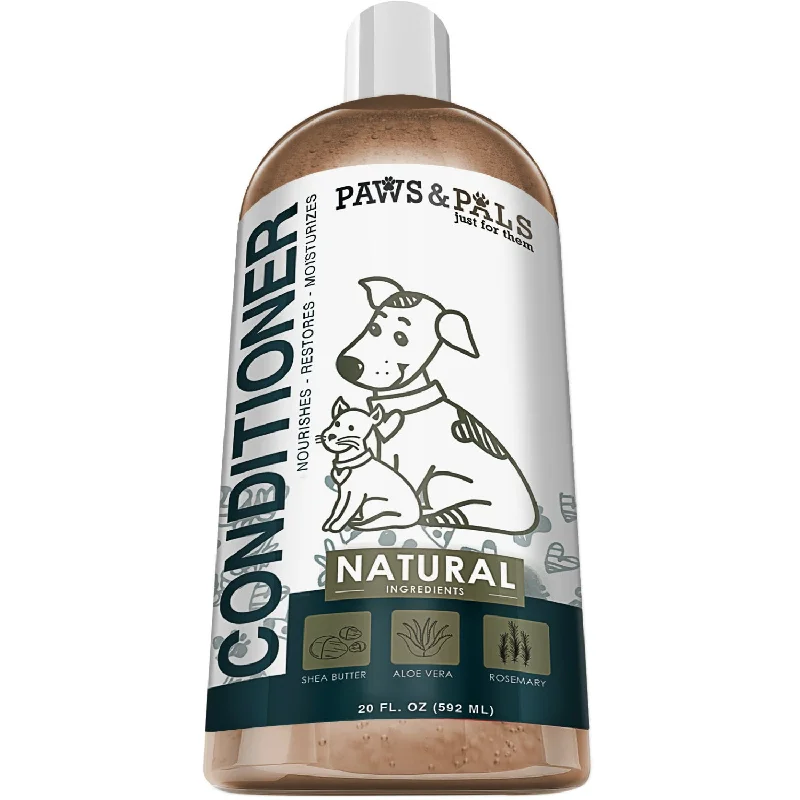 Glow dog walking leash-Paws & Pals PTNC-01-20 Natural Pet Wash Conditioner, 20 Oz