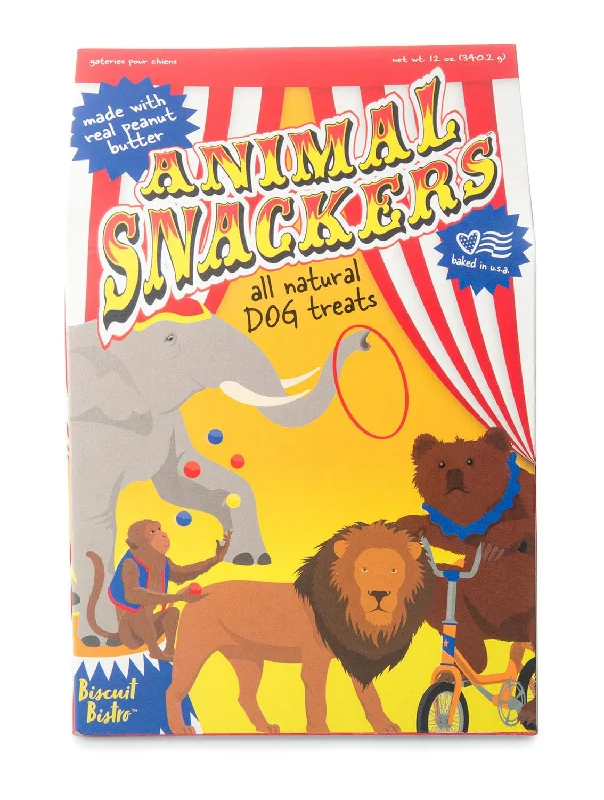 Padded dog snout guard-Animal Snackers, Peanut Butter, 12 oz