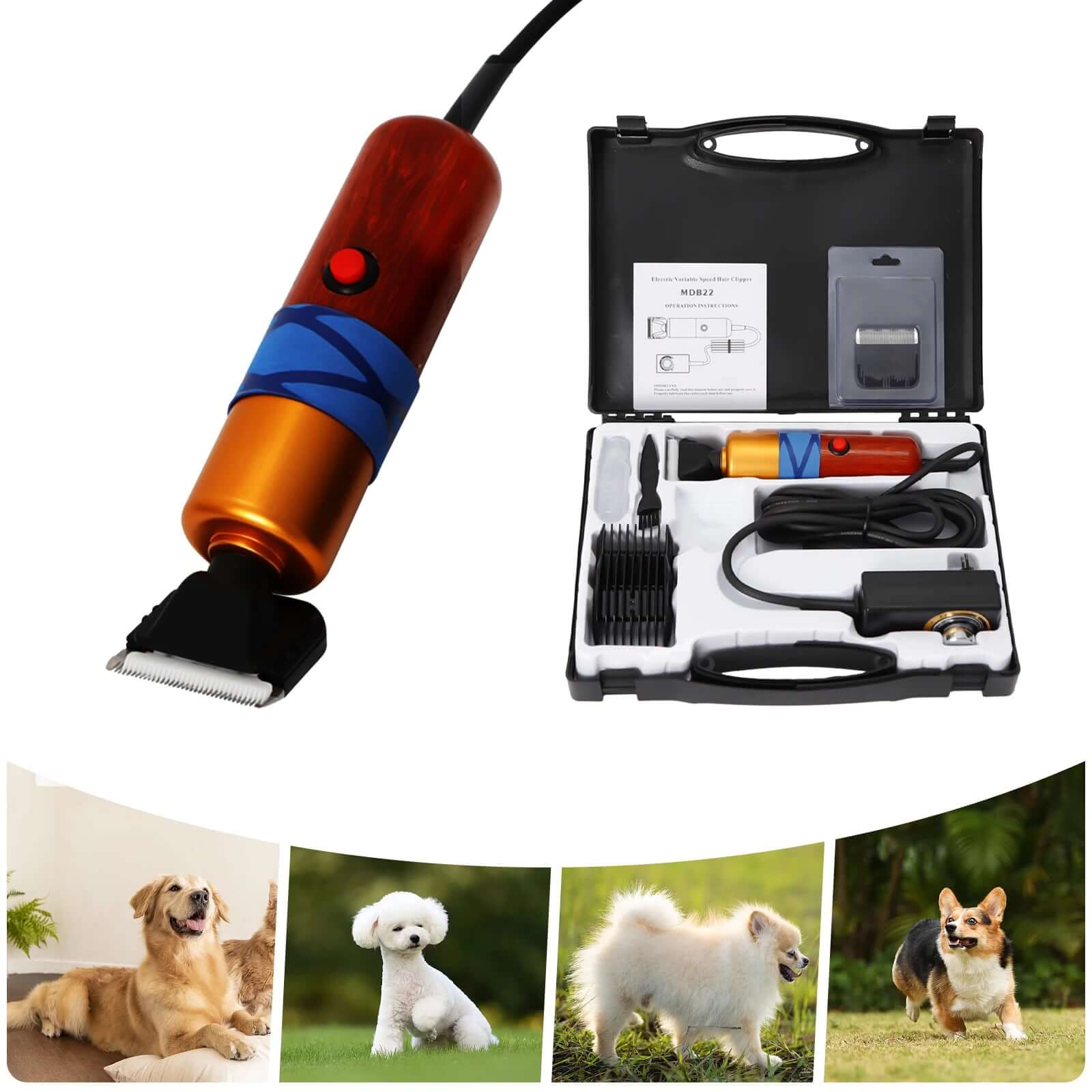 Reversible pet sun cap-Pet Hair Clipper Low Noise