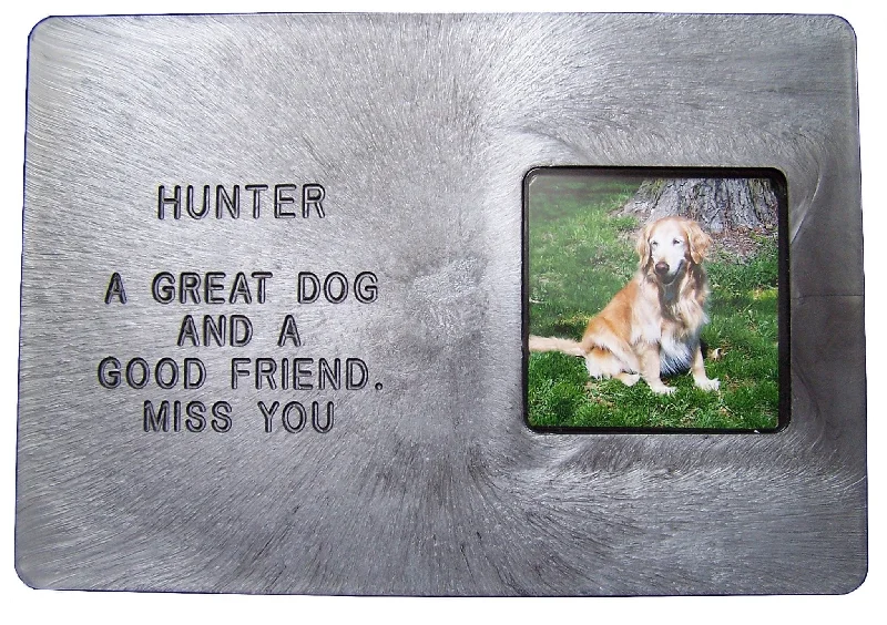 Rubberized hamster cage floor-Personalized Engraved Pet Memorial Marker with Photo Frame